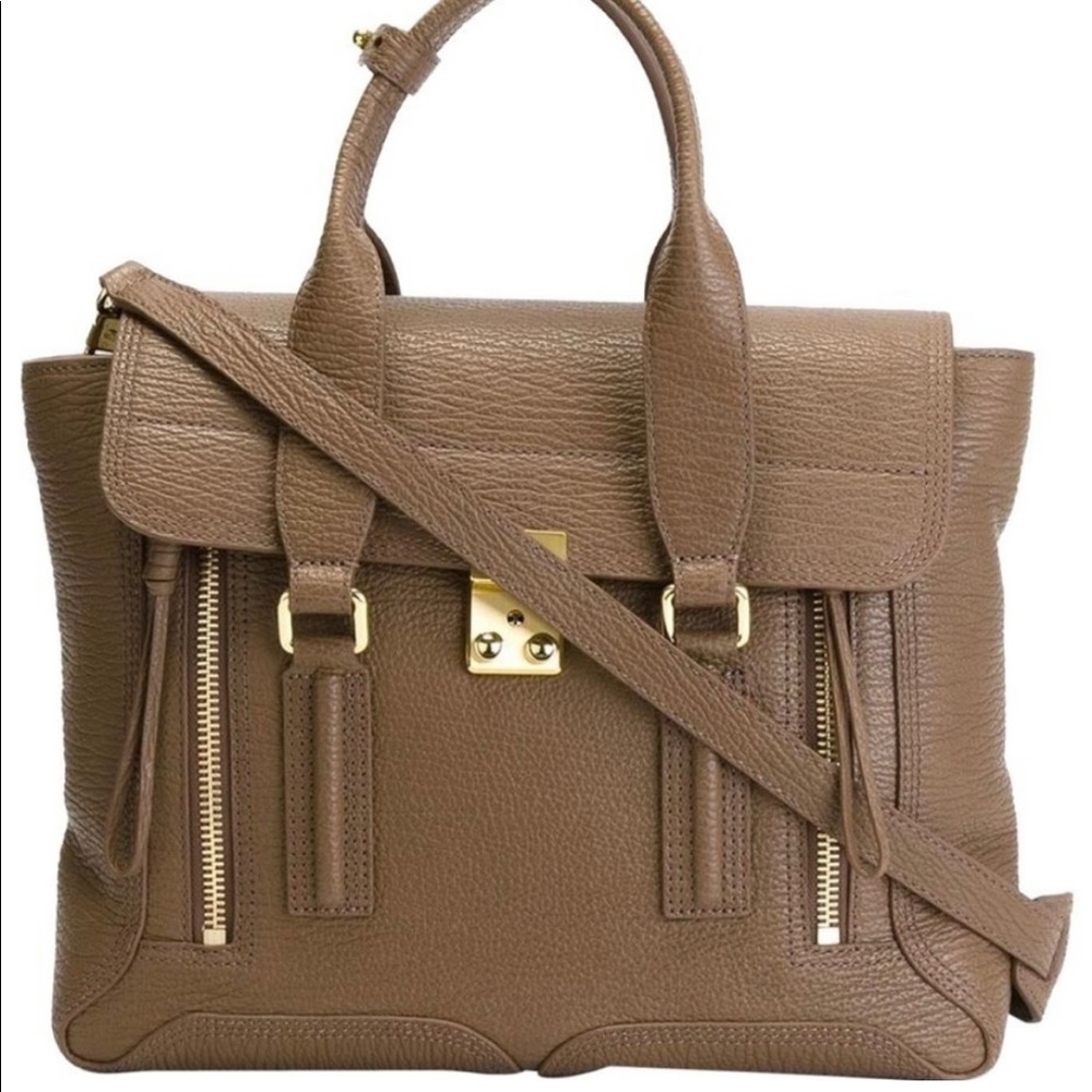 3.1 Phillip Lim Large Pashli Taupe Satchel
